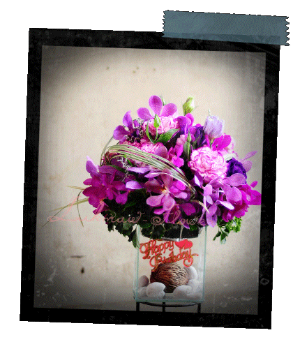 แบบแจกันดอกไม้สด012 @ร้านดอกไม้ลูกแมว [Lukmaw-flower.com]